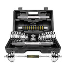 Adjustable 90 lb dumbbell set